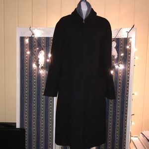 GAP Black Wool Trench Coat